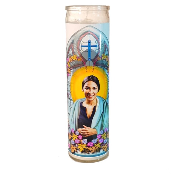 NWT: AOC/Alexandria Ocasio-Cortez Votive Candle - Unused/Unlit - Picture 1 of 4